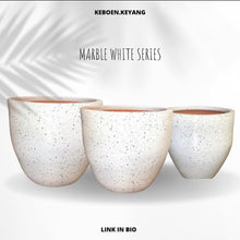 Load image into Gallery viewer, Pot Keboen Keyang Marble White